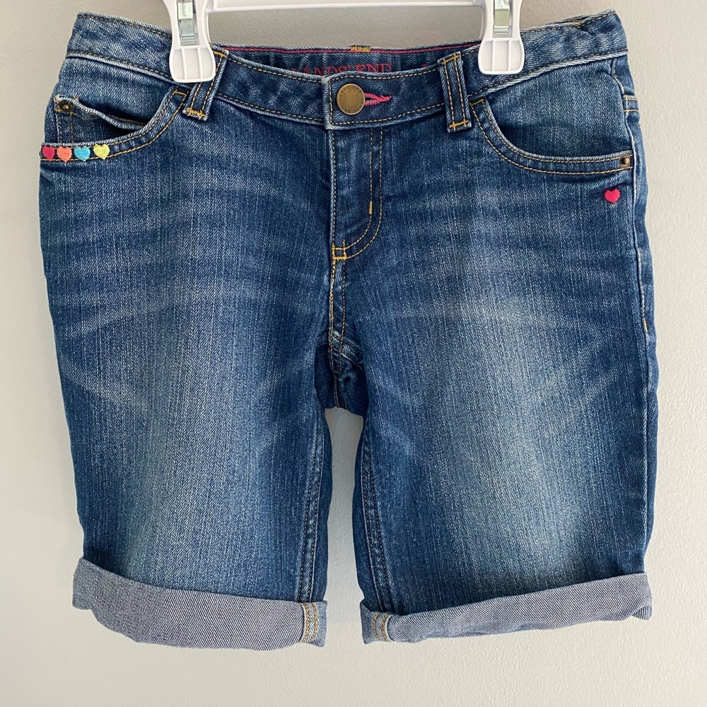 Lands End Size 7 Denim Shorts EUC